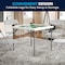 Flash Furniture Square Folding Table, Plastic Top, White DAD-MJZ-88-GG - alternate 4